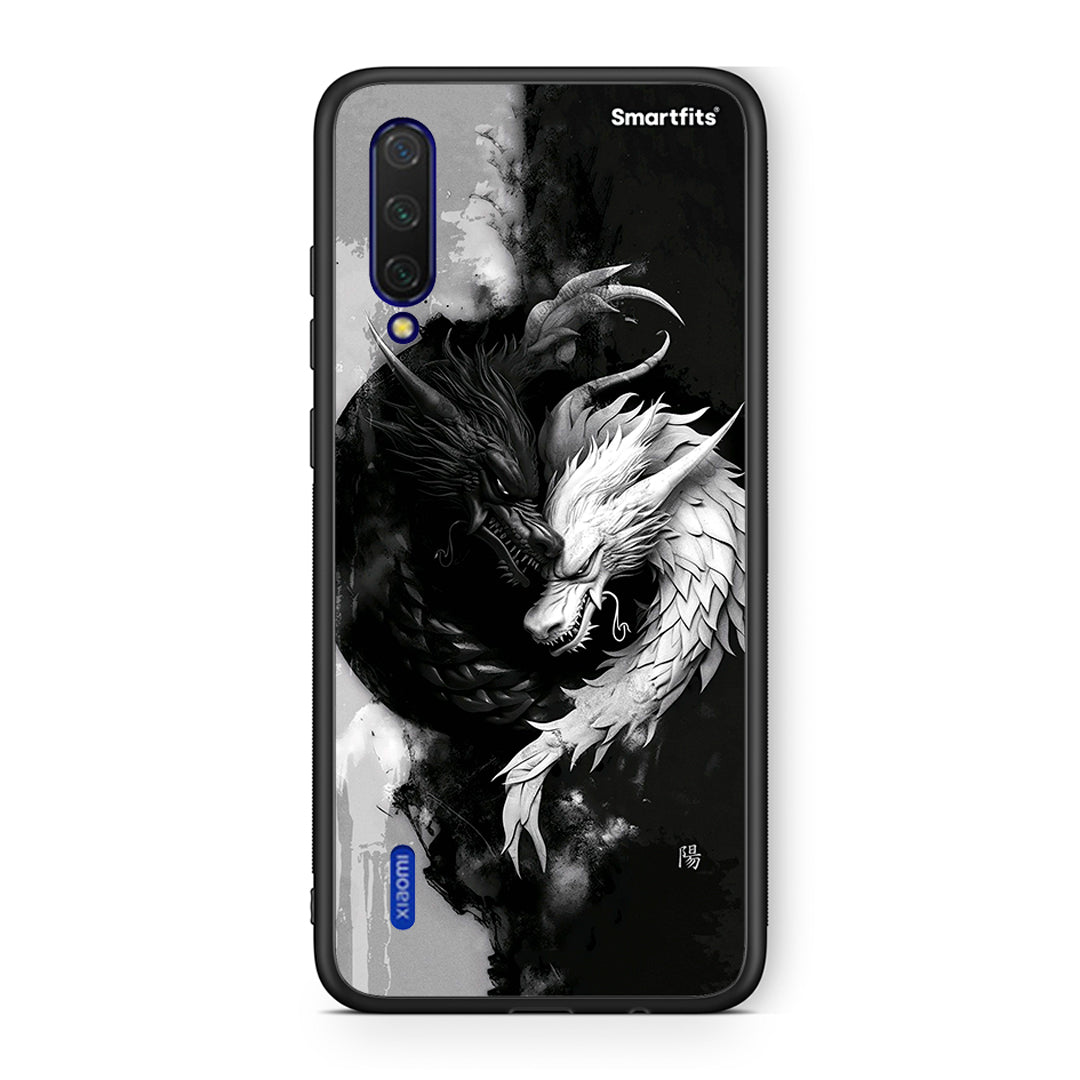 Xiaomi Mi 9 Lite Yin Yang Θήκη από τη Smartfits με σχέδιο στο πίσω μέρος και μαύρο περίβλημα | Smartphone case with colorful back and black bezels by Smartfits