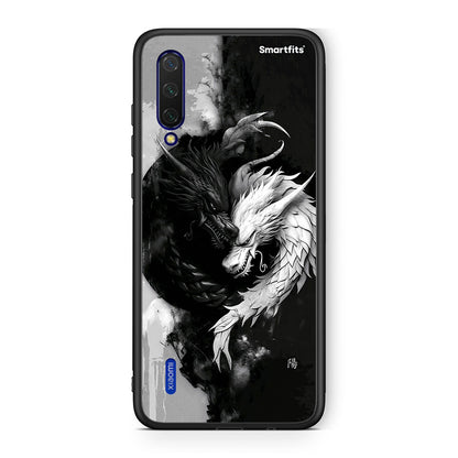 Xiaomi Mi 9 Lite Yin Yang Θήκη από τη Smartfits με σχέδιο στο πίσω μέρος και μαύρο περίβλημα | Smartphone case with colorful back and black bezels by Smartfits