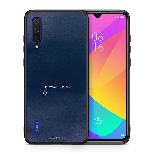 Θήκη Xiaomi Mi 9 Lite You Can από τη Smartfits με σχέδιο στο πίσω μέρος και μαύρο περίβλημα | Xiaomi Mi 9 Lite You Can case with colorful back and black bezels