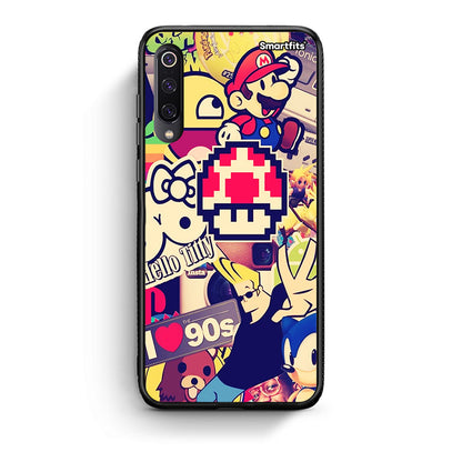 Xiaomi Mi 9 Love The 90s θήκη από τη Smartfits με σχέδιο στο πίσω μέρος και μαύρο περίβλημα | Smartphone case with colorful back and black bezels by Smartfits
