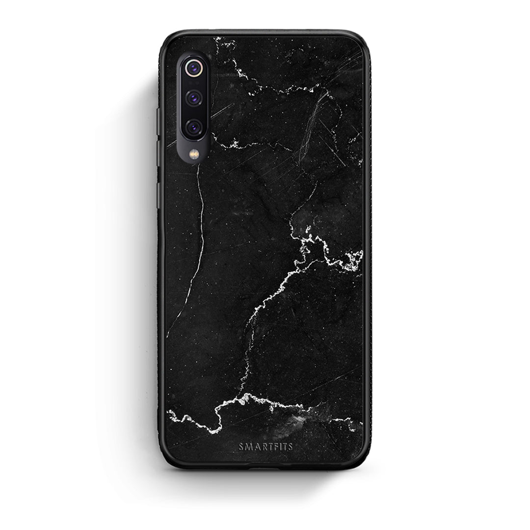 Xiaomi Mi 9 Marble Black θήκη από τη Smartfits με σχέδιο στο πίσω μέρος και μαύρο περίβλημα | Smartphone case with colorful back and black bezels by Smartfits