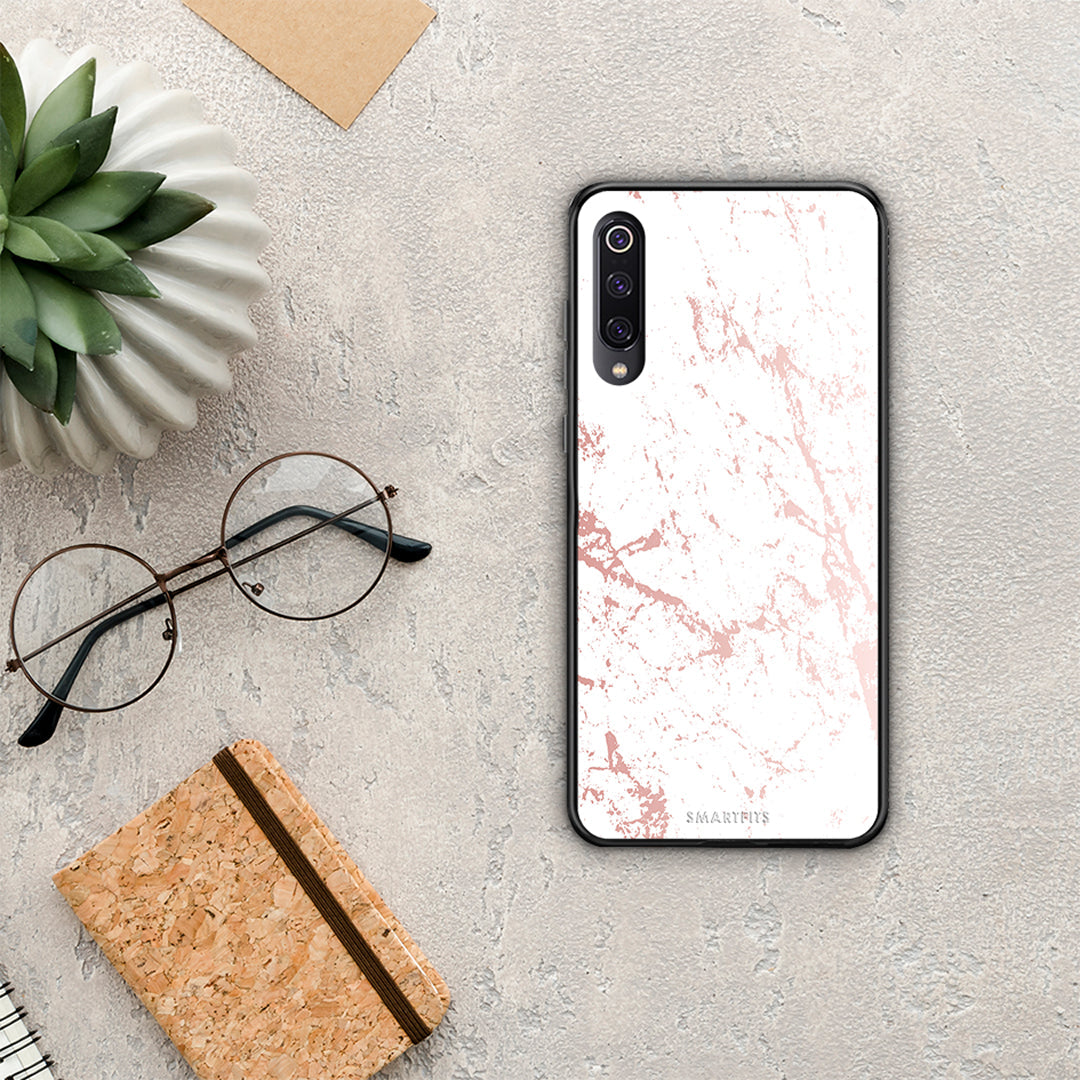 Marble Pink Splash - Xiaomi Mi 9 θήκη