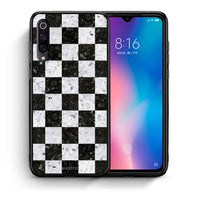 Thumbnail for Θήκη Xiaomi Mi 9 Square Geometric Marble από τη Smartfits με σχέδιο στο πίσω μέρος και μαύρο περίβλημα | Xiaomi Mi 9 Square Geometric Marble case with colorful back and black bezels
