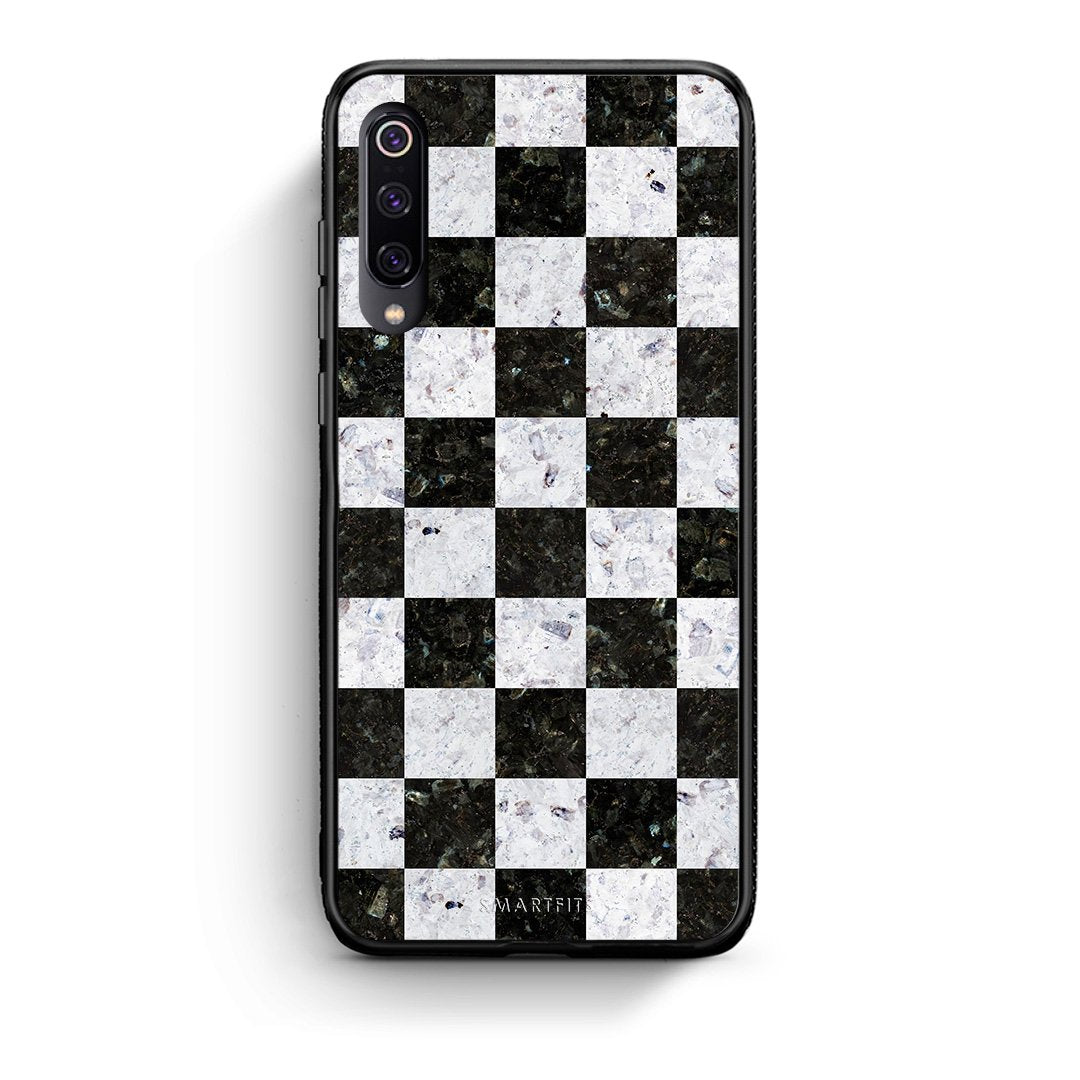 4 - Xiaomi Mi 9 Square Geometric Marble case, cover, bumper