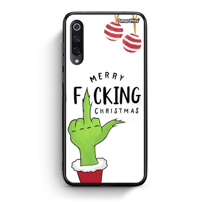 Xiaomi Mi 9 Merry F Xmas θήκη από τη Smartfits με σχέδιο στο πίσω μέρος και μαύρο περίβλημα | Smartphone case with colorful back and black bezels by Smartfits