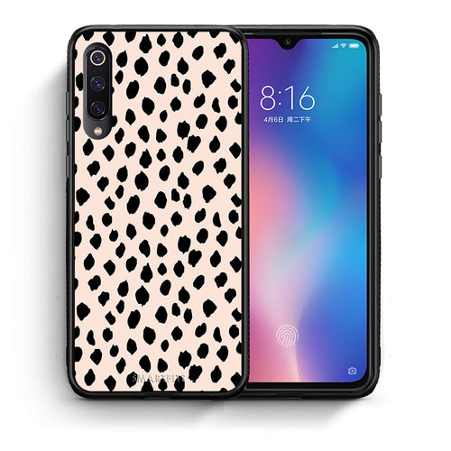 Θήκη Xiaomi Mi 9 New Polka Dots από τη Smartfits με σχέδιο στο πίσω μέρος και μαύρο περίβλημα | Xiaomi Mi 9 New Polka Dots case with colorful back and black bezels