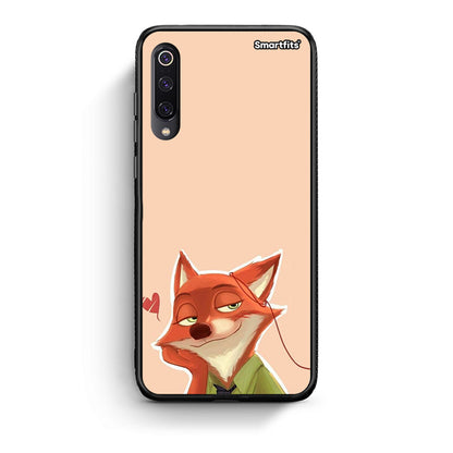 Xiaomi Mi 9 Nick Wilde And Judy Hopps Love 1 θήκη από τη Smartfits με σχέδιο στο πίσω μέρος και μαύρο περίβλημα | Smartphone case with colorful back and black bezels by Smartfits