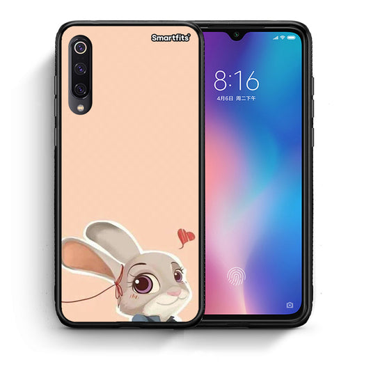 Θήκη Xiaomi Mi 9 Nick Wilde And Judy Hopps Love 2 από τη Smartfits με σχέδιο στο πίσω μέρος και μαύρο περίβλημα | Xiaomi Mi 9 Nick Wilde And Judy Hopps Love 2 case with colorful back and black bezels