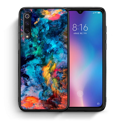 Θήκη Xiaomi Mi 9 Crayola Paint από τη Smartfits με σχέδιο στο πίσω μέρος και μαύρο περίβλημα | Xiaomi Mi 9 Crayola Paint case with colorful back and black bezels