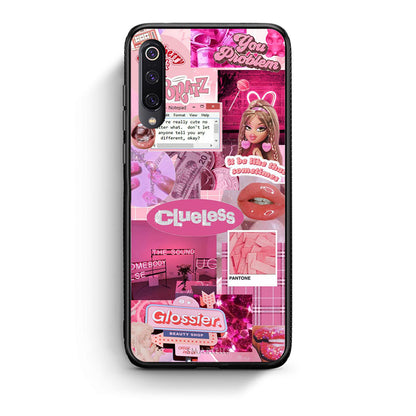 Xiaomi Mi 9 Pink Love Θήκη Αγίου Βαλεντίνου από τη Smartfits με σχέδιο στο πίσω μέρος και μαύρο περίβλημα | Smartphone case with colorful back and black bezels by Smartfits