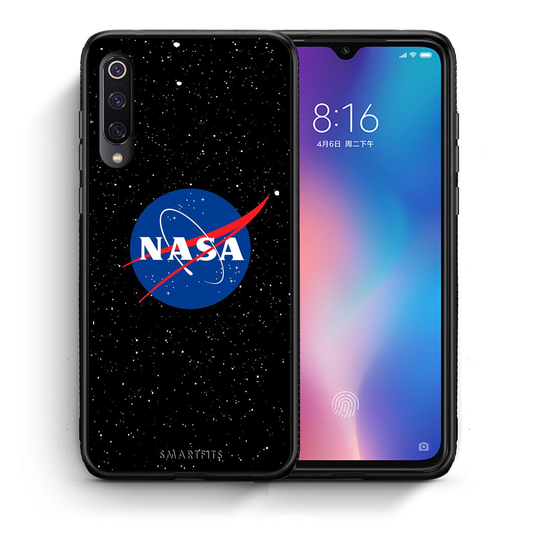 Θήκη Xiaomi Mi 9 NASA PopArt από τη Smartfits με σχέδιο στο πίσω μέρος και μαύρο περίβλημα | Xiaomi Mi 9 NASA PopArt case with colorful back and black bezels