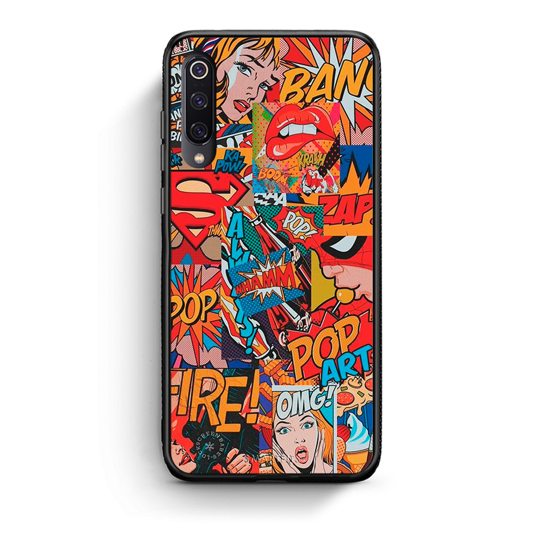Xiaomi Mi 9 PopArt OMG θήκη από τη Smartfits με σχέδιο στο πίσω μέρος και μαύρο περίβλημα | Smartphone case with colorful back and black bezels by Smartfits