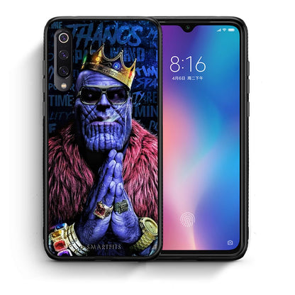 Θήκη Xiaomi Mi 9 Thanos PopArt από τη Smartfits με σχέδιο στο πίσω μέρος και μαύρο περίβλημα | Xiaomi Mi 9 Thanos PopArt case with colorful back and black bezels