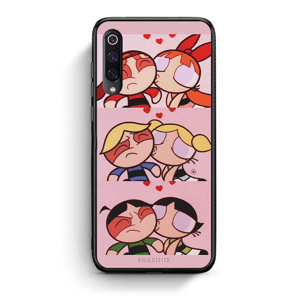Xiaomi Mi 9 Puff Love Θήκη Αγίου Βαλεντίνου από τη Smartfits με σχέδιο στο πίσω μέρος και μαύρο περίβλημα | Smartphone case with colorful back and black bezels by Smartfits