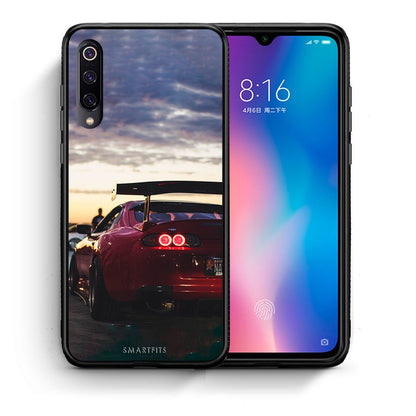 Θήκη Xiaomi Mi 9 Racing Supra από τη Smartfits με σχέδιο στο πίσω μέρος και μαύρο περίβλημα | Xiaomi Mi 9 Racing Supra case with colorful back and black bezels