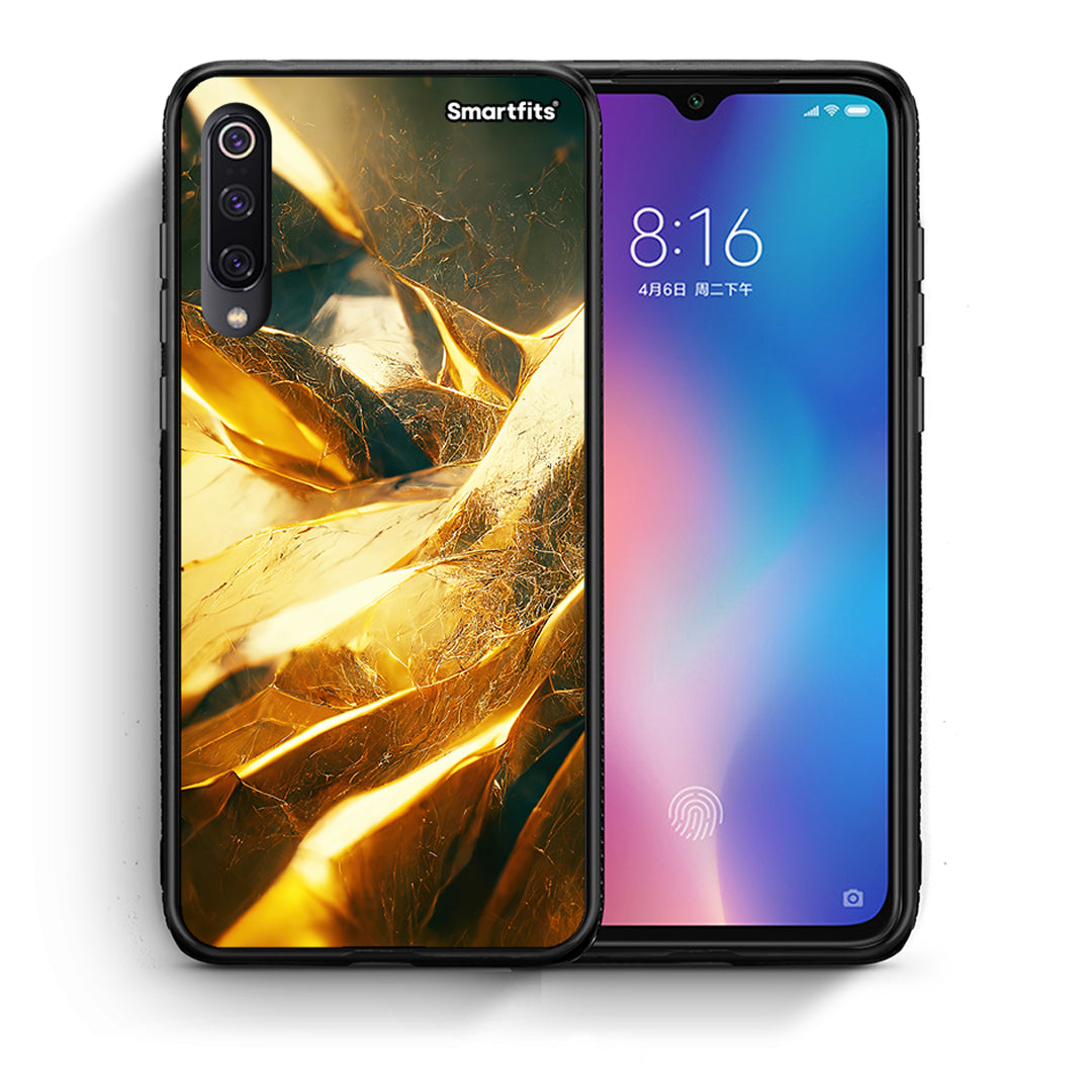 Θήκη Xiaomi Mi 9 Real Gold από τη Smartfits με σχέδιο στο πίσω μέρος και μαύρο περίβλημα | Xiaomi Mi 9 Real Gold case with colorful back and black bezels