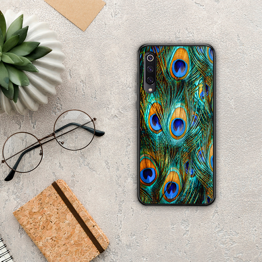 Real Peacock Feathers - Xiaomi Mi 9 θήκη