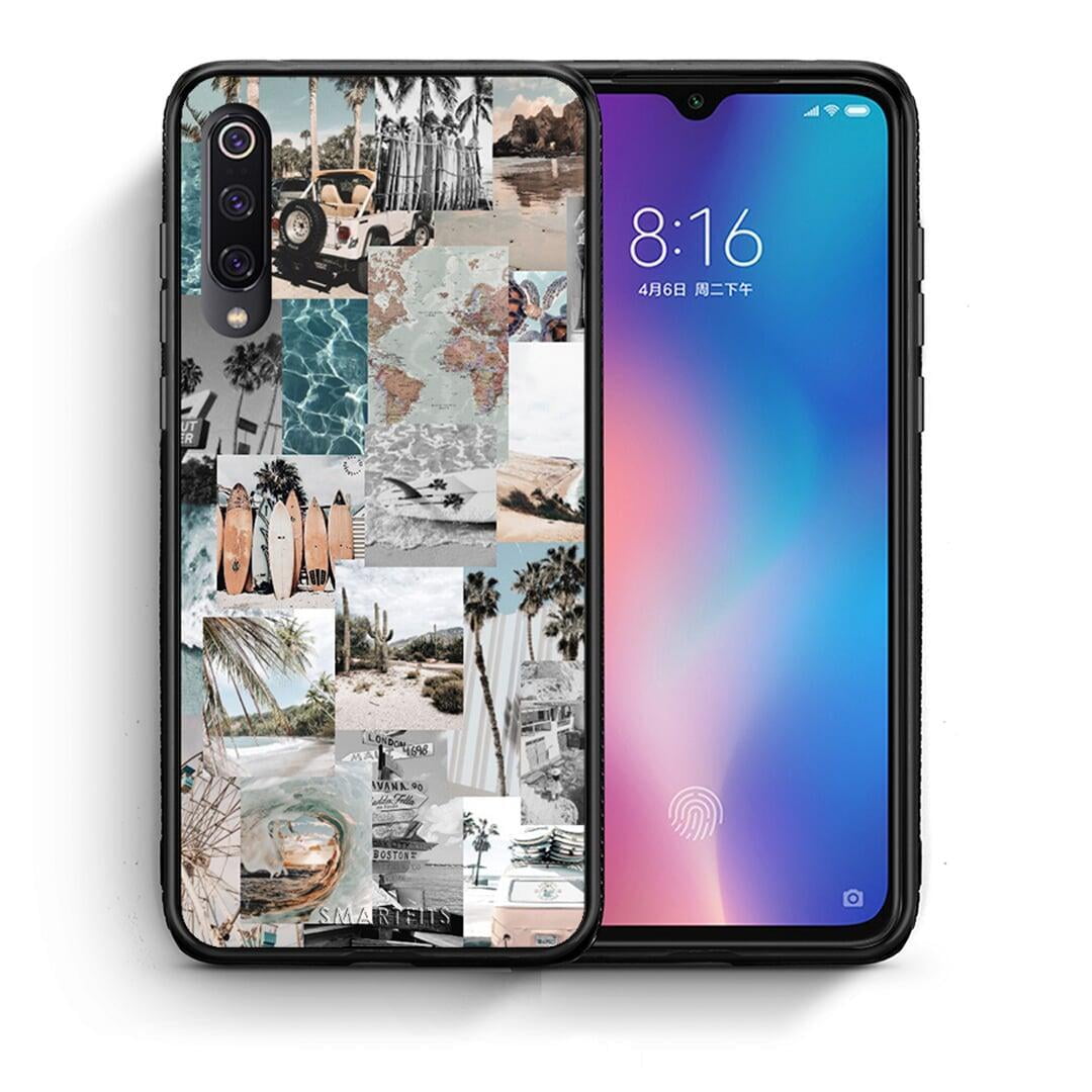 Θήκη Xiaomi Mi 9 Retro Beach Life από τη Smartfits με σχέδιο στο πίσω μέρος και μαύρο περίβλημα | Xiaomi Mi 9 Retro Beach Life case with colorful back and black bezels