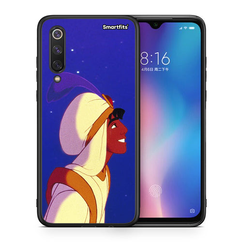 Θήκη Xiaomi Mi 9 SE Alladin And Jasmine Love 1 από τη Smartfits με σχέδιο στο πίσω μέρος και μαύρο περίβλημα | Xiaomi Mi 9 SE Alladin And Jasmine Love 1 case with colorful back and black bezels
