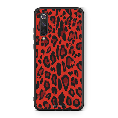 4 - Xiaomi Mi 9 SE Red Leopard Animal case, cover, bumper