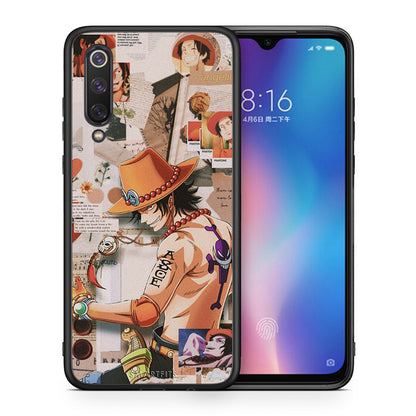 Θήκη Xiaomi Mi 9 SE Anime Collage από τη Smartfits με σχέδιο στο πίσω μέρος και μαύρο περίβλημα | Xiaomi Mi 9 SE Anime Collage case with colorful back and black bezels