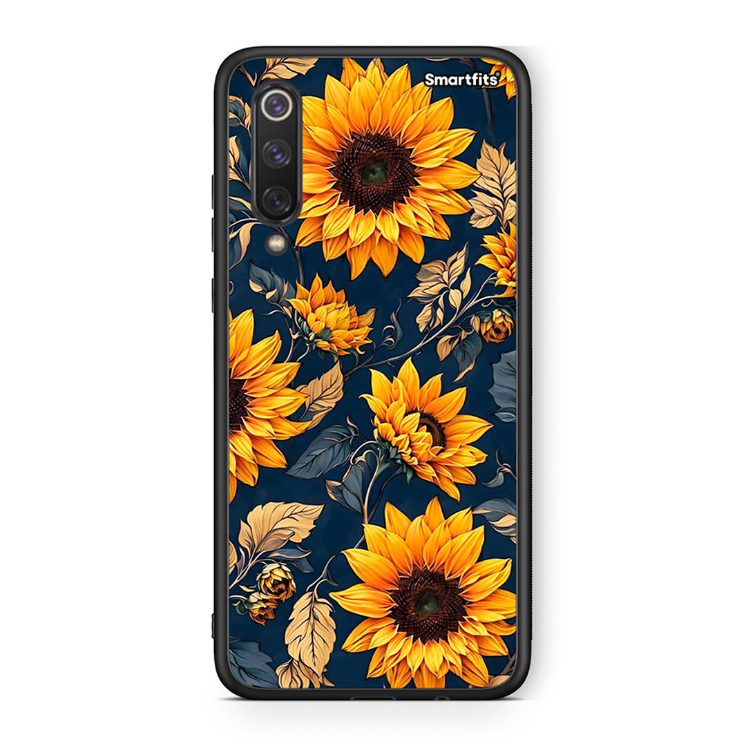 Xiaomi Mi 9 SE Autumn Sunflowers Θήκη από τη Smartfits με σχέδιο στο πίσω μέρος και μαύρο περίβλημα | Smartphone case with colorful back and black bezels by Smartfits