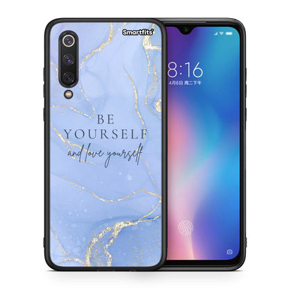 Θήκη Xiaomi Mi 9 SE Be Yourself από τη Smartfits με σχέδιο στο πίσω μέρος και μαύρο περίβλημα | Xiaomi Mi 9 SE Be Yourself case with colorful back and black bezels