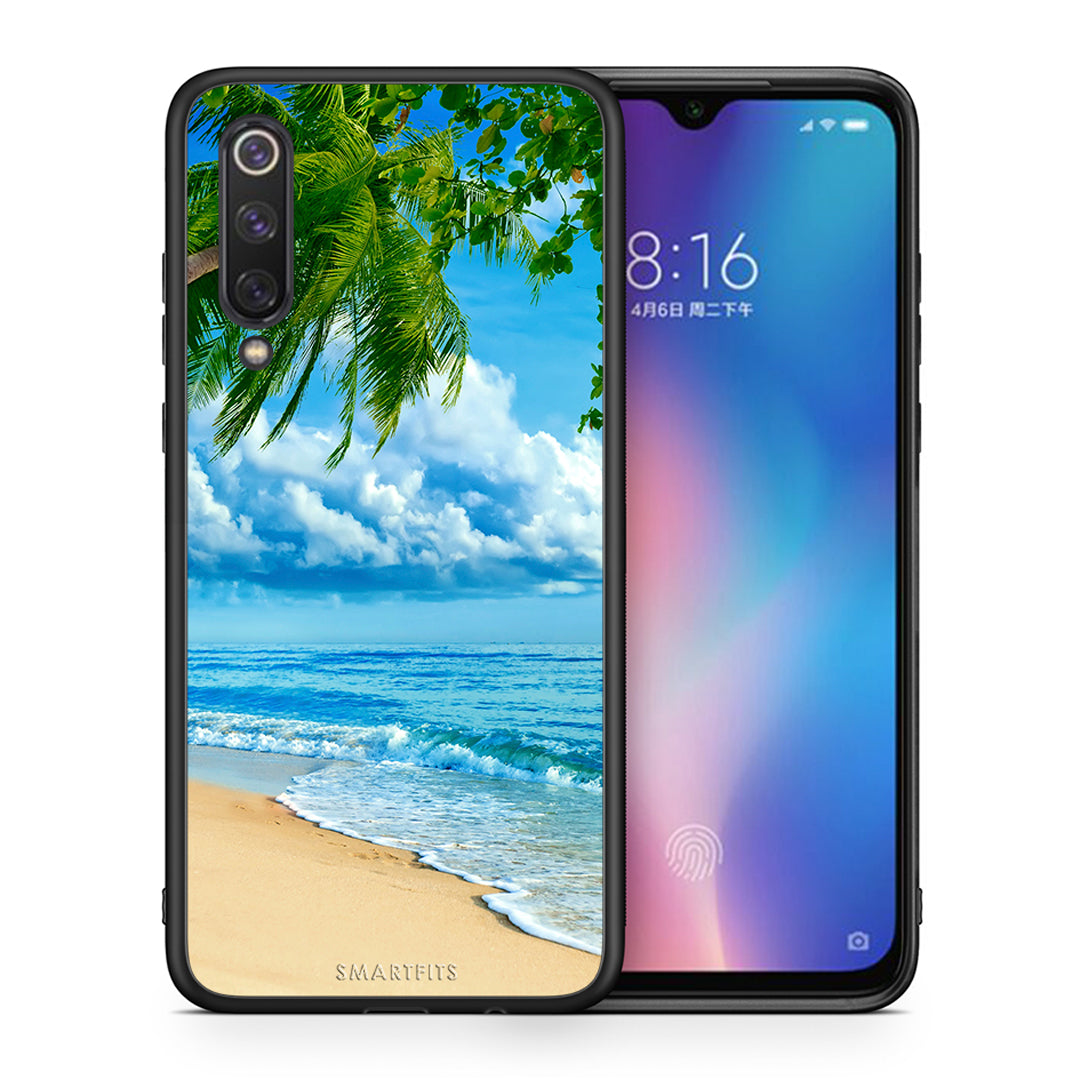 Θήκη Xiaomi Mi 9 SE Beautiful Beach από τη Smartfits με σχέδιο στο πίσω μέρος και μαύρο περίβλημα | Xiaomi Mi 9 SE Beautiful Beach case with colorful back and black bezels