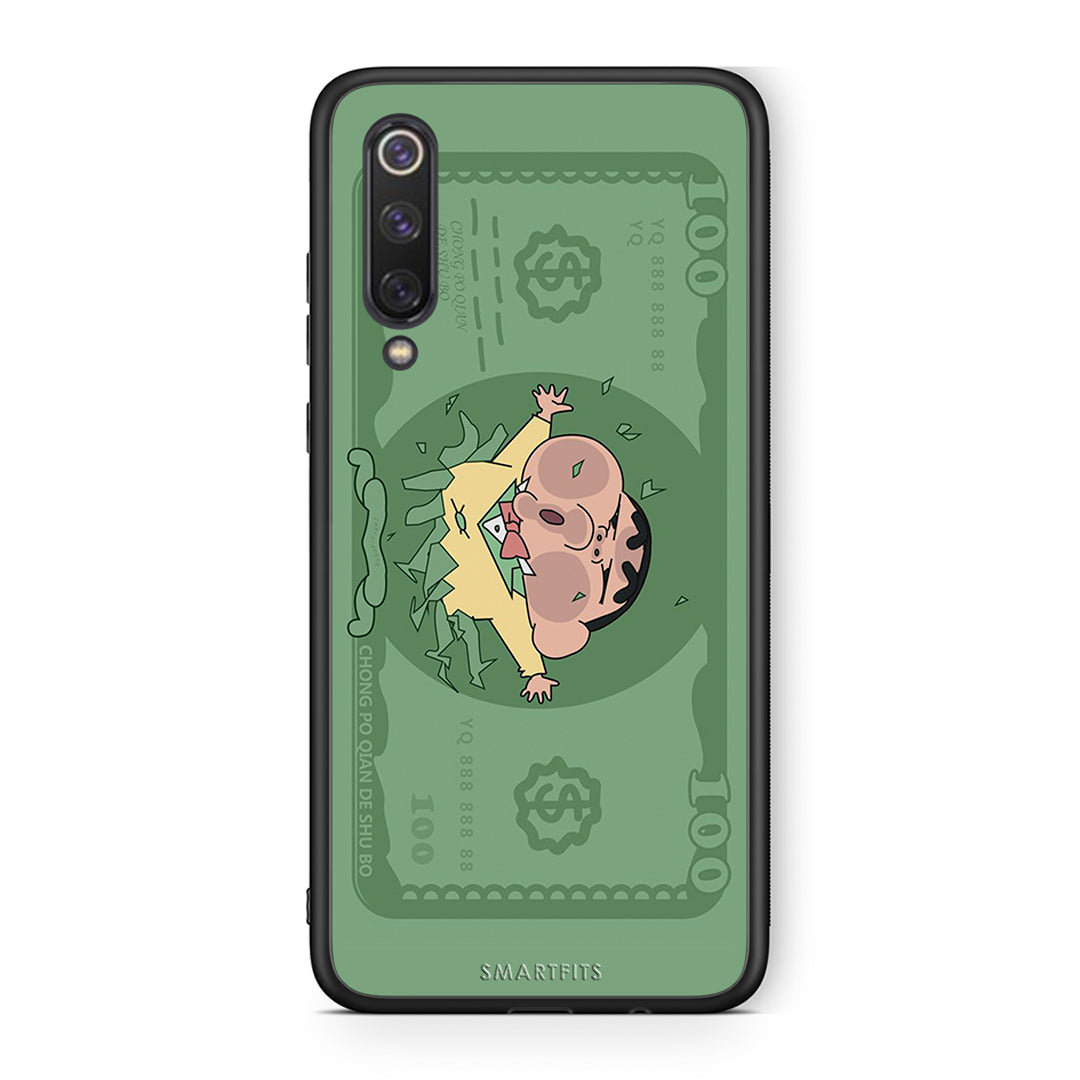 Xiaomi Mi 9 SE Big Money Θήκη Αγίου Βαλεντίνου από τη Smartfits με σχέδιο στο πίσω μέρος και μαύρο περίβλημα | Smartphone case with colorful back and black bezels by Smartfits