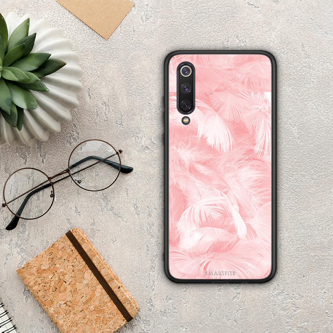 Boho Pink Feather - Xiaomi Mi 9 SE θήκη