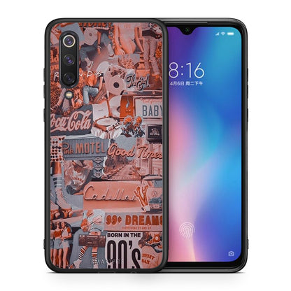 Θήκη Xiaomi Mi 9 SE Born In 90s από τη Smartfits με σχέδιο στο πίσω μέρος και μαύρο περίβλημα | Xiaomi Mi 9 SE Born In 90s case with colorful back and black bezels