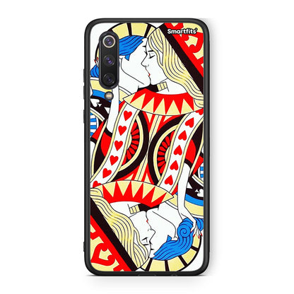 Xiaomi Mi 9 SE Card Love θήκη από τη Smartfits με σχέδιο στο πίσω μέρος και μαύρο περίβλημα | Smartphone case with colorful back and black bezels by Smartfits