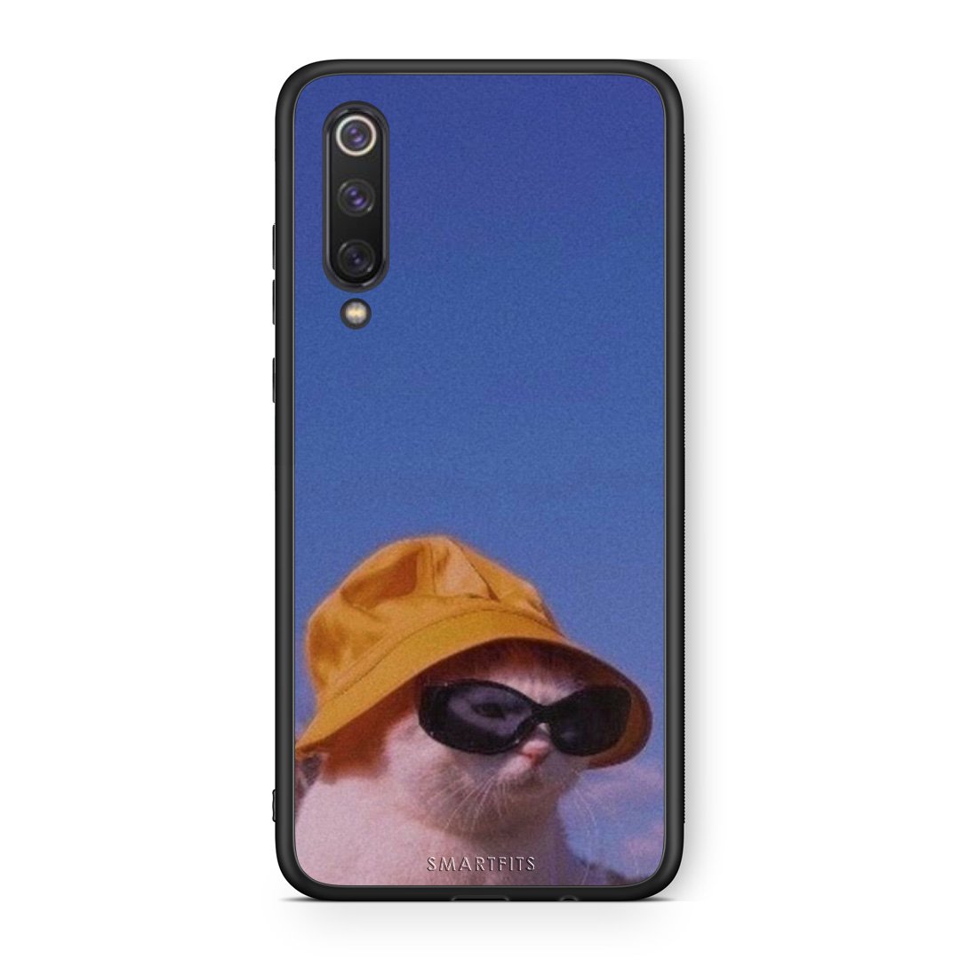 Xiaomi Mi 9 SE Cat Diva θήκη από τη Smartfits με σχέδιο στο πίσω μέρος και μαύρο περίβλημα | Smartphone case with colorful back and black bezels by Smartfits