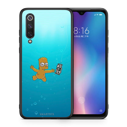Θήκη Xiaomi Mi 9 SE Chasing Money από τη Smartfits με σχέδιο στο πίσω μέρος και μαύρο περίβλημα | Xiaomi Mi 9 SE Chasing Money case with colorful back and black bezels