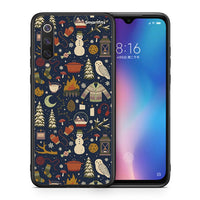 Thumbnail for Θήκη Xiaomi Mi 9 SE Christmas Elements από τη Smartfits με σχέδιο στο πίσω μέρος και μαύρο περίβλημα | Xiaomi Mi 9 SE Christmas Elements case with colorful back and black bezels