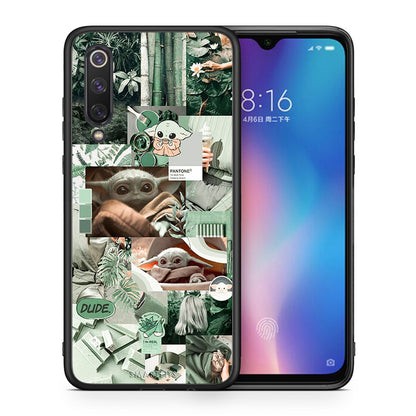 Θήκη Αγίου Βαλεντίνου Xiaomi Mi 9 SE Collage Dude από τη Smartfits με σχέδιο στο πίσω μέρος και μαύρο περίβλημα | Xiaomi Mi 9 SE Collage Dude case with colorful back and black bezels