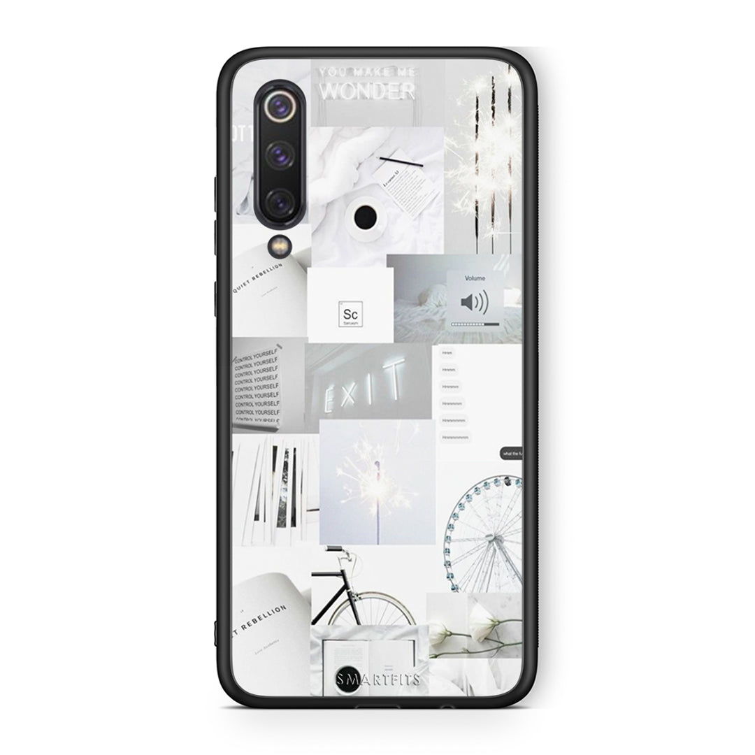 Xiaomi Mi 9 SE Collage Make Me Wonder Θήκη Αγίου Βαλεντίνου από τη Smartfits με σχέδιο στο πίσω μέρος και μαύρο περίβλημα | Smartphone case with colorful back and black bezels by Smartfits