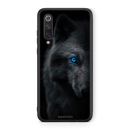 Xiaomi Mi 9 SE Dark Wolf θήκη από τη Smartfits με σχέδιο στο πίσω μέρος και μαύρο περίβλημα | Smartphone case with colorful back and black bezels by Smartfits
