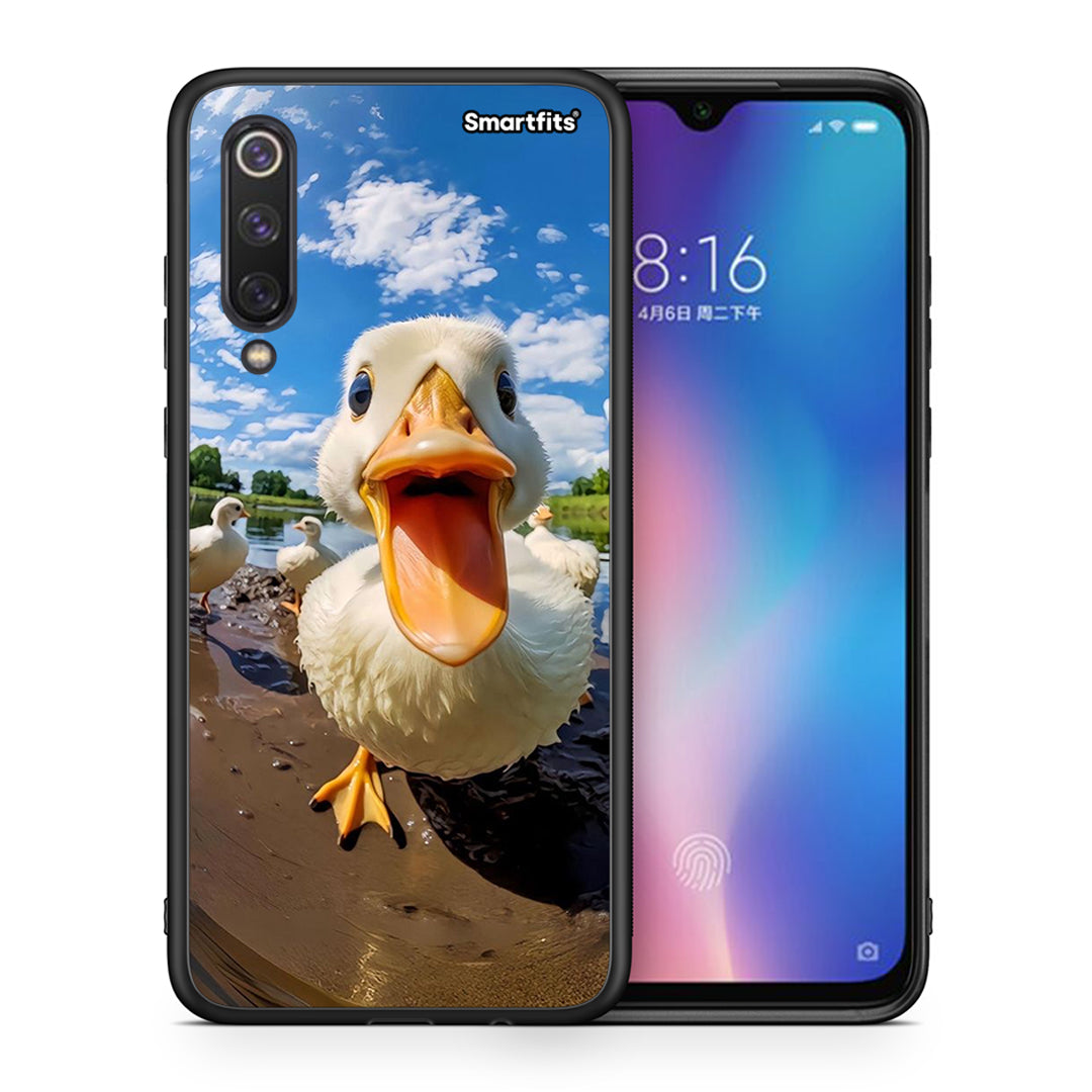 Θήκη Xiaomi Mi 9 SE Duck Face από τη Smartfits με σχέδιο στο πίσω μέρος και μαύρο περίβλημα | Xiaomi Mi 9 SE Duck Face case with colorful back and black bezels