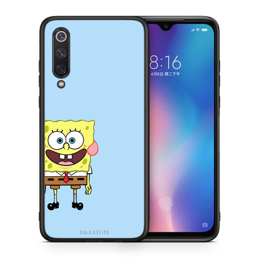 Θήκη Xiaomi Mi 9 SE Friends Bob από τη Smartfits με σχέδιο στο πίσω μέρος και μαύρο περίβλημα | Xiaomi Mi 9 SE Friends Bob case with colorful back and black bezels