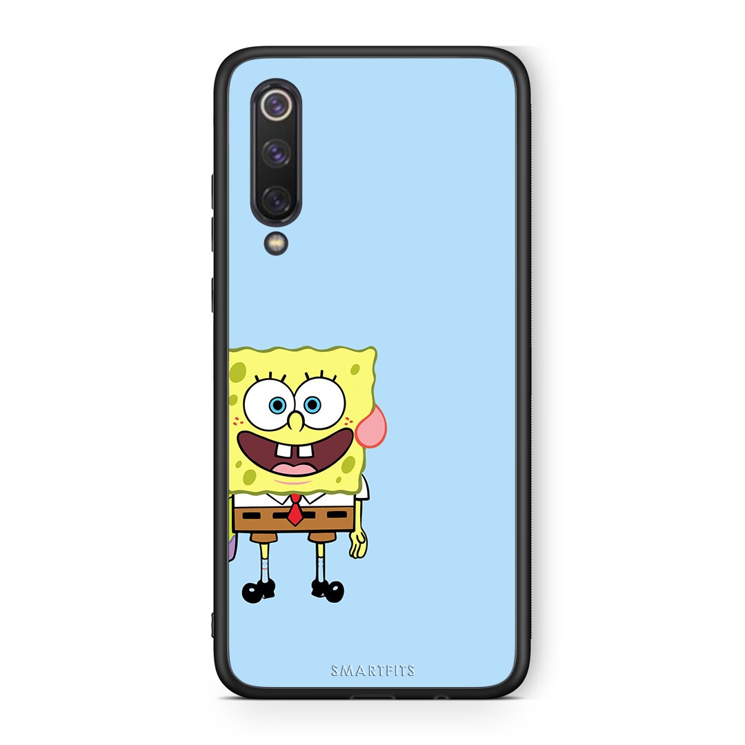 Xiaomi Mi 9 SE Friends Bob θήκη από τη Smartfits με σχέδιο στο πίσω μέρος και μαύρο περίβλημα | Smartphone case with colorful back and black bezels by Smartfits