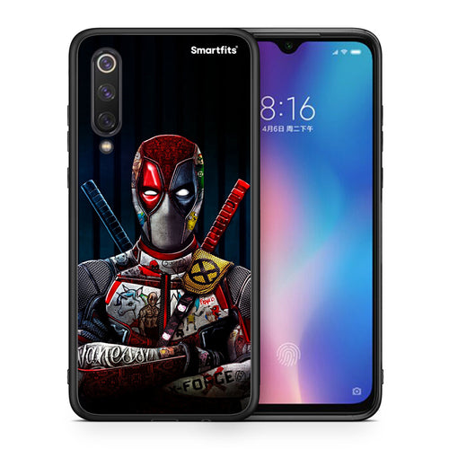Θήκη Xiaomi Mi 9 SE Funny Guy από τη Smartfits με σχέδιο στο πίσω μέρος και μαύρο περίβλημα | Xiaomi Mi 9 SE Funny Guy case with colorful back and black bezels