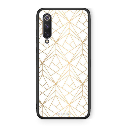 111 - Xiaomi Mi 9 SE  Luxury White Geometric case, cover, bumper