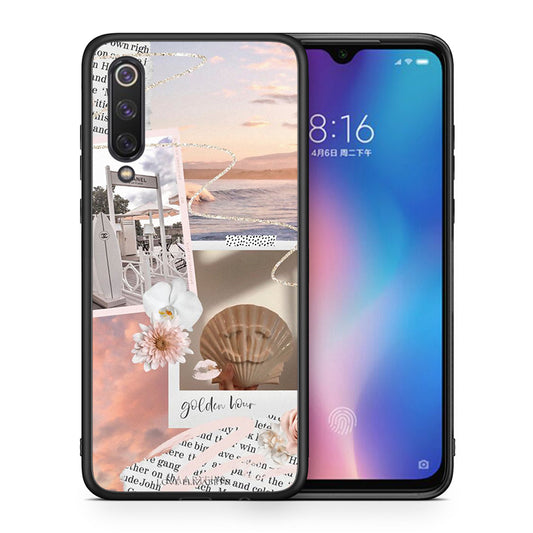 Θήκη Αγίου Βαλεντίνου Xiaomi Mi 9 SE Golden Hour από τη Smartfits με σχέδιο στο πίσω μέρος και μαύρο περίβλημα | Xiaomi Mi 9 SE Golden Hour case with colorful back and black bezels