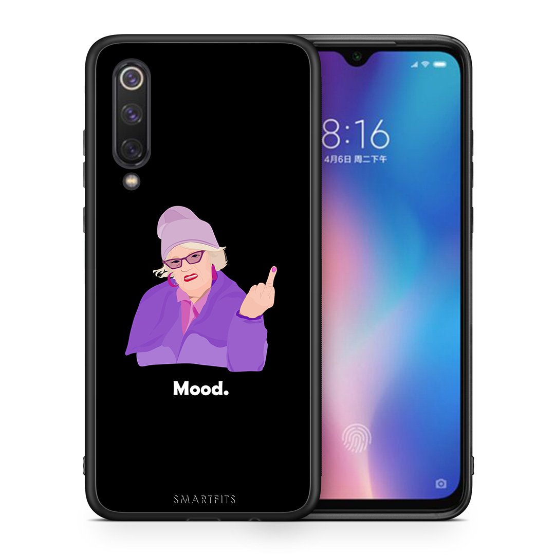 Θήκη Xiaomi Mi 9 SE Grandma Mood Black από τη Smartfits με σχέδιο στο πίσω μέρος και μαύρο περίβλημα | Xiaomi Mi 9 SE Grandma Mood Black case with colorful back and black bezels