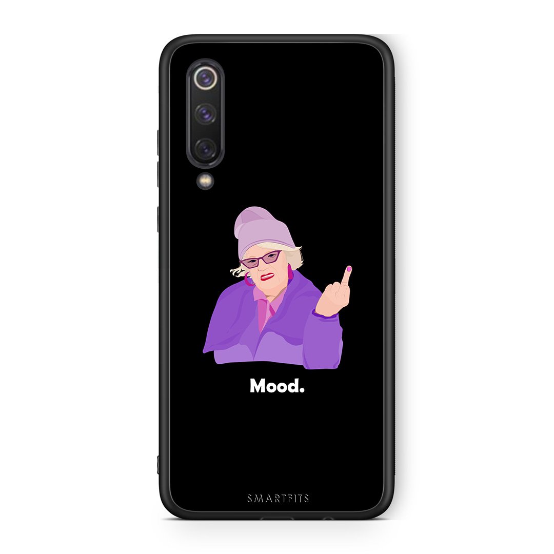Xiaomi Mi 9 SE Grandma Mood Black θήκη από τη Smartfits με σχέδιο στο πίσω μέρος και μαύρο περίβλημα | Smartphone case with colorful back and black bezels by Smartfits