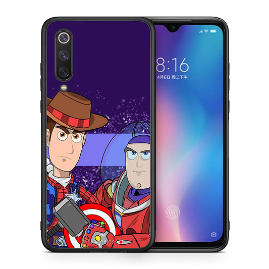 Θήκη Xiaomi Mi 9 SE Infinity Story από τη Smartfits με σχέδιο στο πίσω μέρος και μαύρο περίβλημα | Xiaomi Mi 9 SE Infinity Story case with colorful back and black bezels