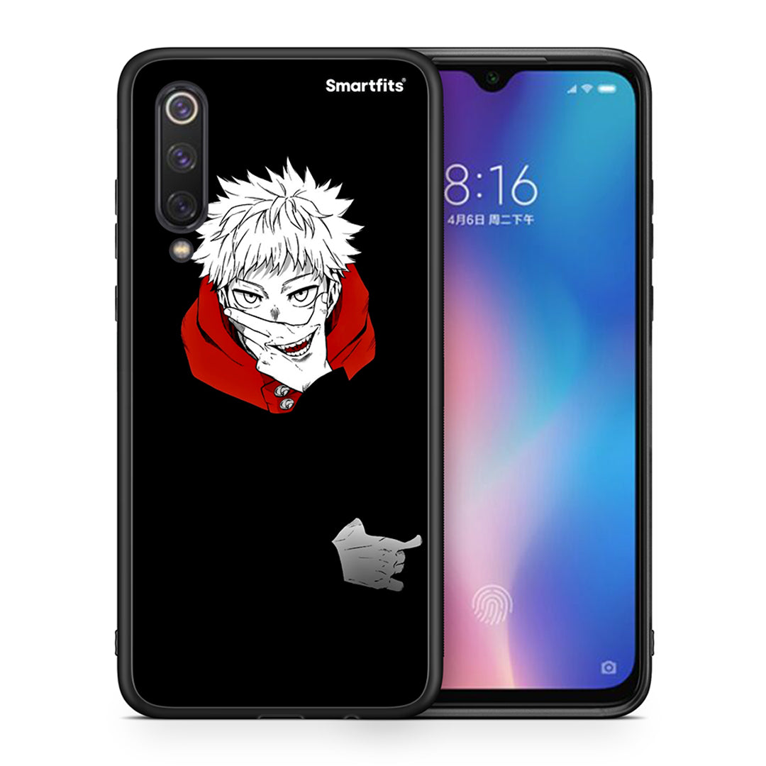 Θήκη Xiaomi Mi 9 SE Itadori Anime από τη Smartfits με σχέδιο στο πίσω μέρος και μαύρο περίβλημα | Xiaomi Mi 9 SE Itadori Anime case with colorful back and black bezels