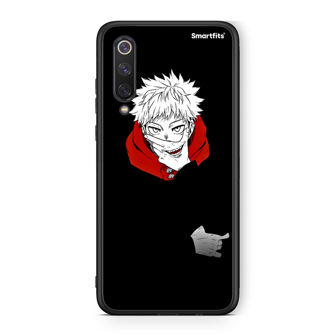 Xiaomi Mi 9 SE Itadori Anime θήκη από τη Smartfits με σχέδιο στο πίσω μέρος και μαύρο περίβλημα | Smartphone case with colorful back and black bezels by Smartfits