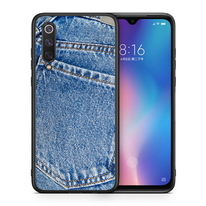 Θήκη Xiaomi Mi 9 SE Jeans Pocket από τη Smartfits με σχέδιο στο πίσω μέρος και μαύρο περίβλημα | Xiaomi Mi 9 SE Jeans Pocket case with colorful back and black bezels